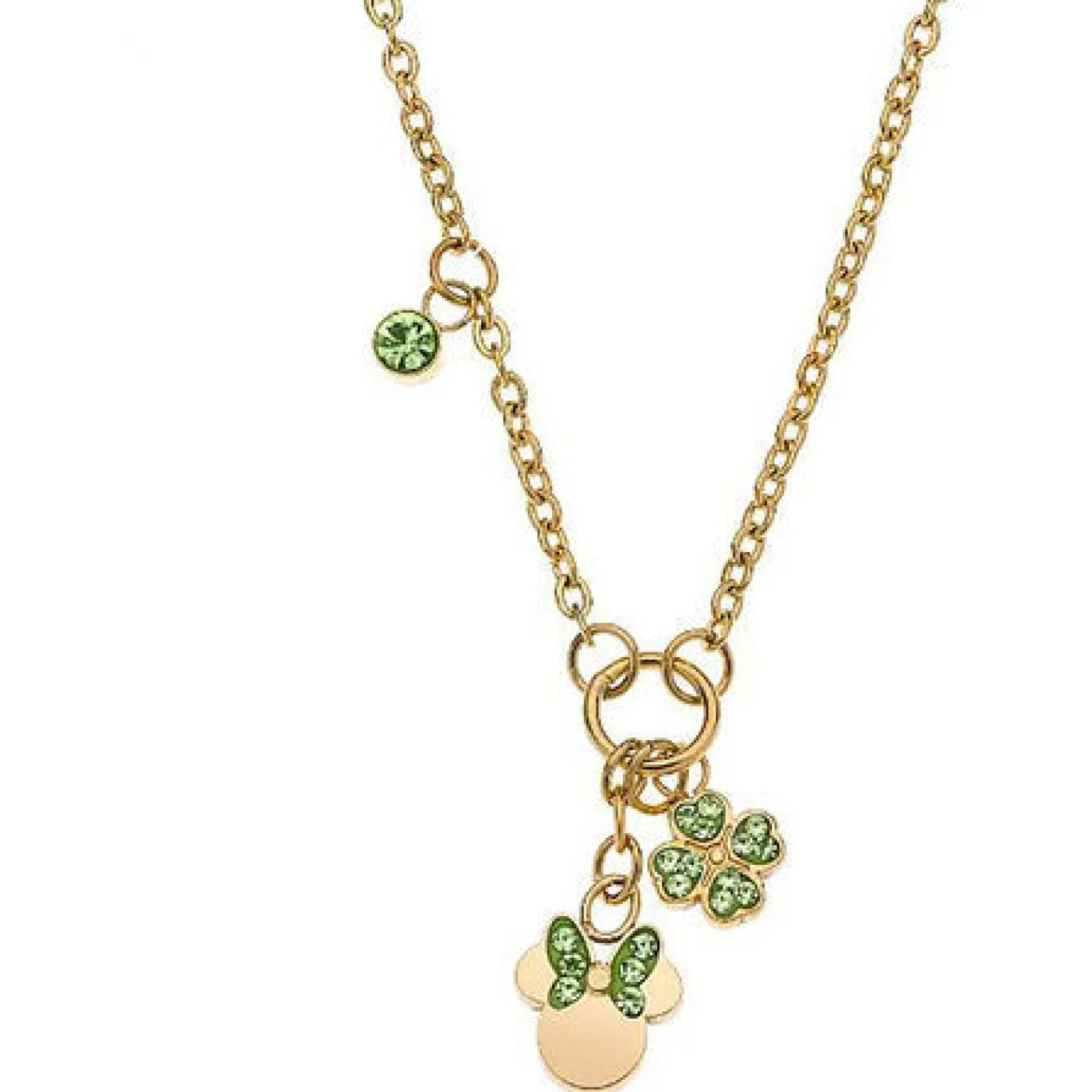 collana_bambina_disney_mi_0.webp Sale Collana Bambina Minnie Mouse Verde | N600604YRGL-157.CJ Gioielli Moda Bimbi
