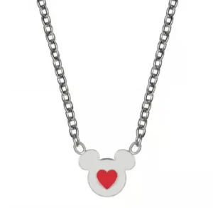 Sale Collana Bambina Topolino Cuore Rosso Gioielli | N600629L-157.CJ Gioielli Moda Bimbi