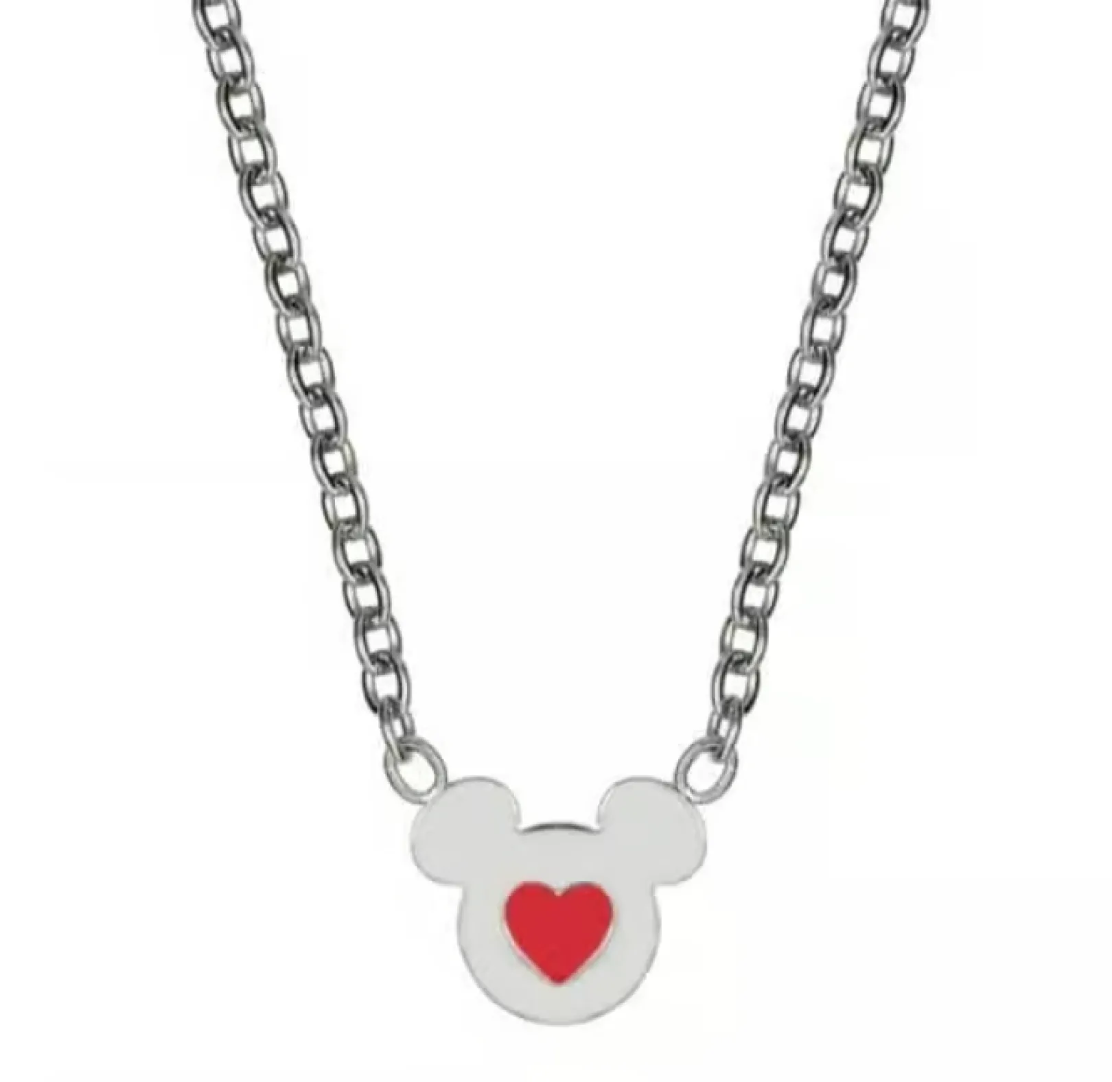 collana_bambina_topolino__0.webp Sale Collana Bambina Topolino Cuore Rosso Gioielli | N600629L-157.CJ Gioielli Moda Bimbi