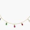 Discount Collana Chandelier Arcobaleno Dorata | CLRAGMZ Donna Gioielli Moda Donna