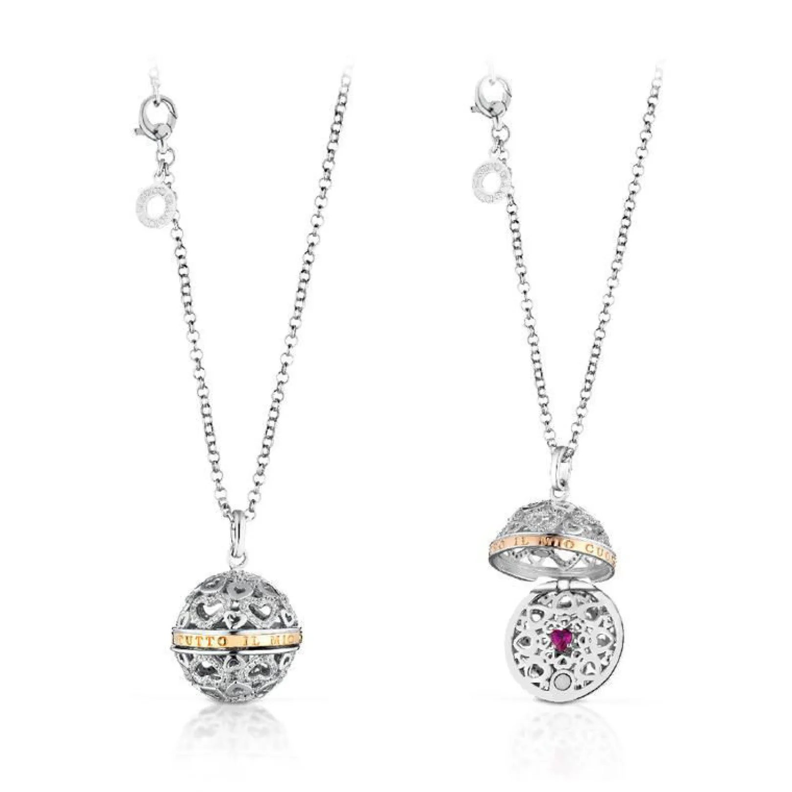 collana_chiama_angeli_con_0.webp Best Collana Chiama Angeli "Con tutto il mio cuore" cod. SFA104 Donna Gioielli Moda Donna