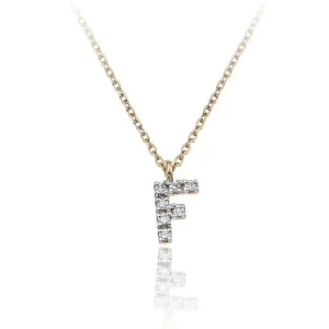Hot Collana Chimento Donna Con Pendente Lettera F |  1G0969FBB1450 Donna Gioielli Donna