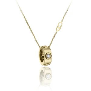 Hot Collana Chimento Donna in Oro Giallo e Diamanti 1G01312B01 Donna Gioielli Donna