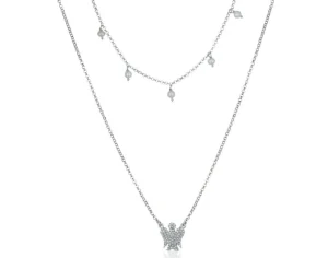 Online Collana Con Angelo Perle E Zirconi Giannotti | GIA368 Donna Gioielli Moda Donna