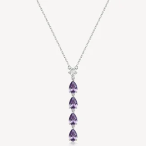 Clearance Collana Con Pendente Zirconi Magic Purple Gioielli Brosway Fancy | FMP112 Donna Gioielli Moda Donna