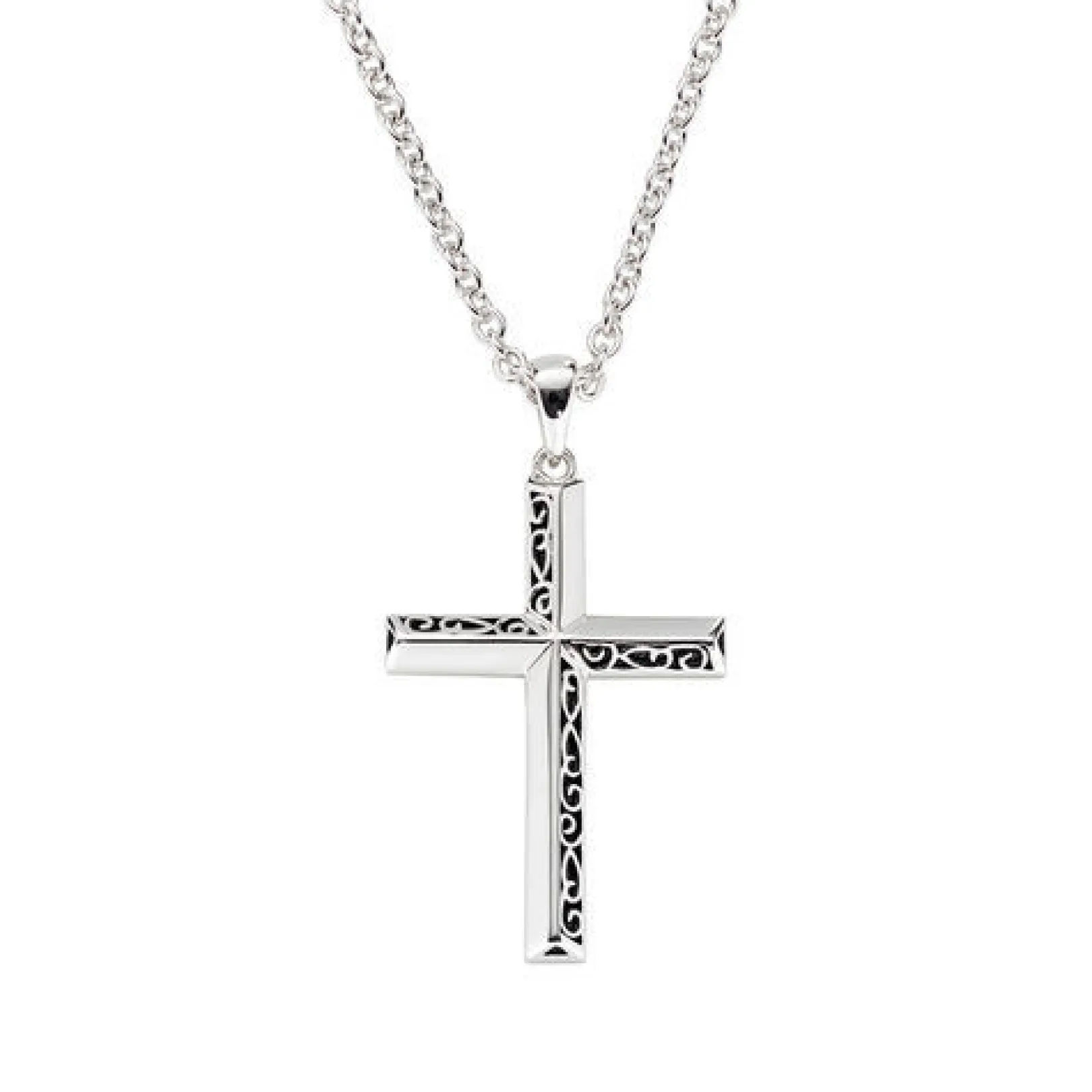 collana_croce_con_ricamo__0.webp Hot Collana Croce Con Ricamo Gioielli | CLCRUB Uomo Gioielli Moda Uomo