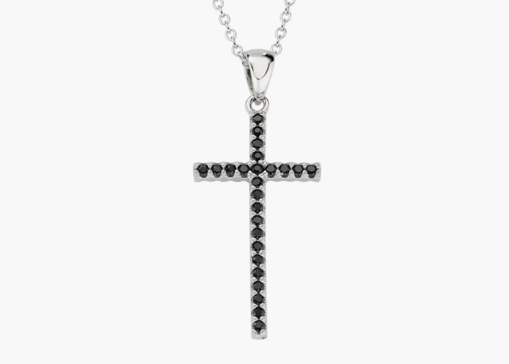 collana_croce_doppio_colo_0.webp Fashion Collana Croce Doppio Colore Nero e Bianco | CLCRDOGBNZ Donna Gioielli Moda Donna