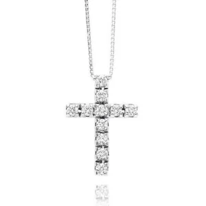 Outlet Collana Croce Gioielli | P39CR882/006-45 Donna Gioielli Donna