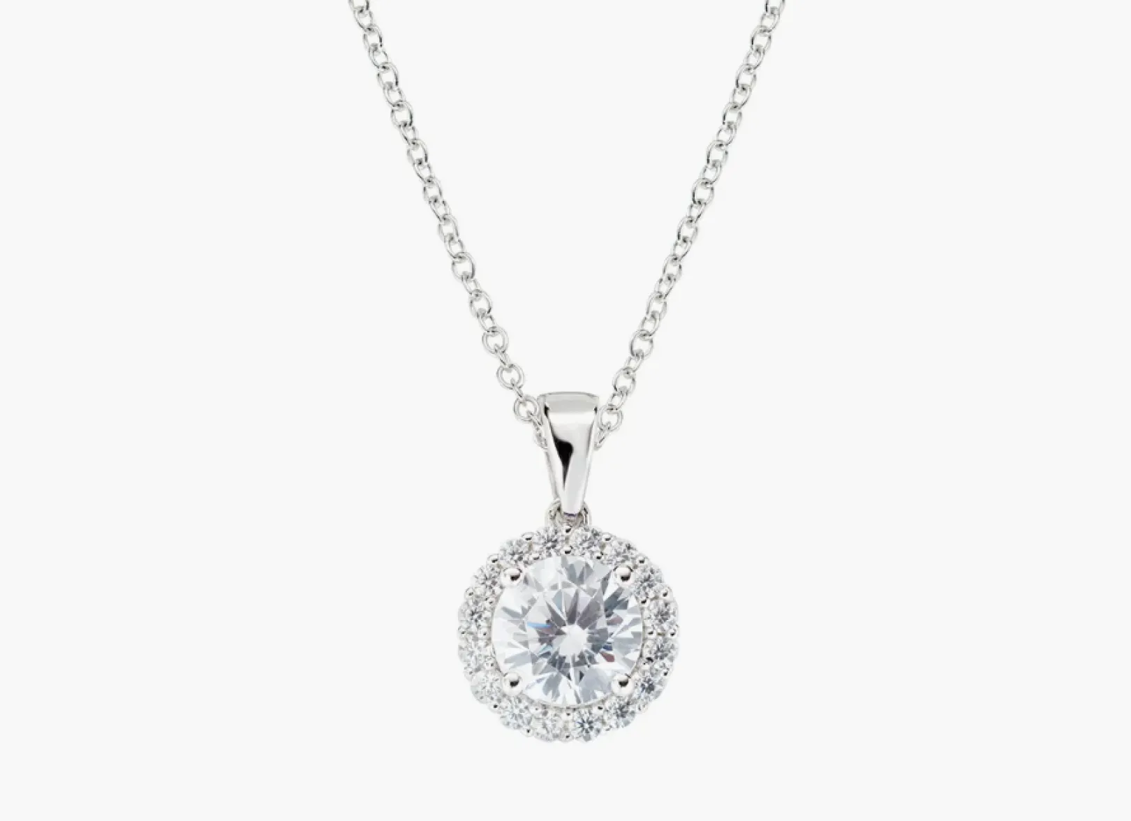 collana_diamond_con_zirco_0.webp Outlet Collana Diamond con Zircone tondo Bianco | CLLUBOBBBZ Donna Gioielli Moda Donna