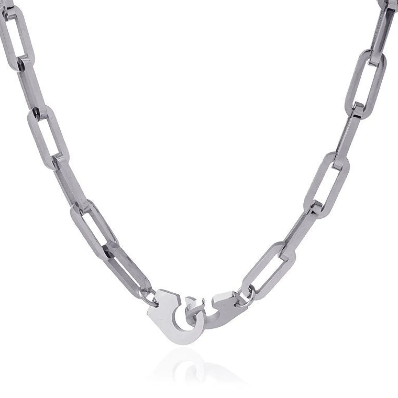 collana_donna_a_catena_in_0-1.webp Discount Collana Donna A Catena In Acciaio Gioielli | BCO105PL Donna Gioielli Moda Donna