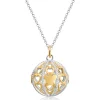 New Collana Donna Chiama Angeli Dorato Cuori E Zirconi | SFA160 Donna Gioielli Moda Donna
