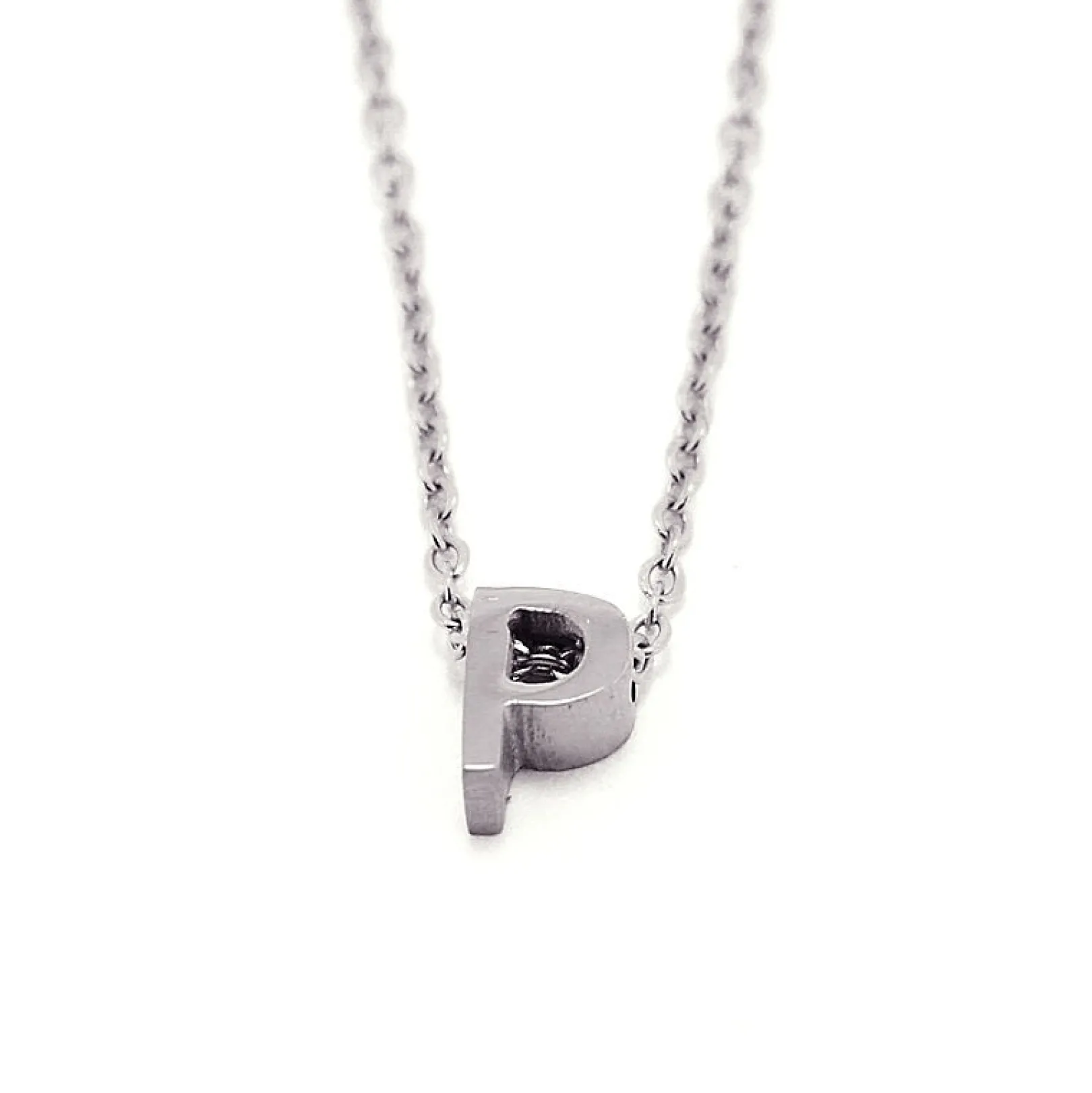 collana_donna_con_inizial_0-17.webp Sale Collana Donna Con Iniziale "P" Gioielli | COA132PLP Donna Gioielli Moda Donna