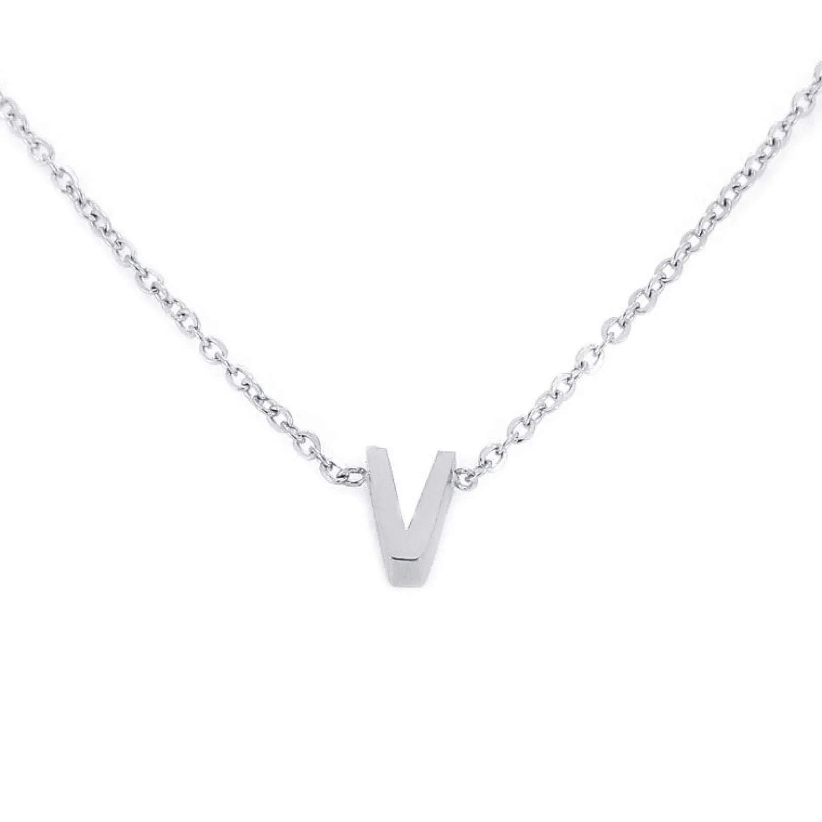 collana_donna_con_inizial_0-5.webp Fashion Collana Donna Con Iniziale "V" Gioielli | COA132PLV Donna Gioielli Moda Donna
