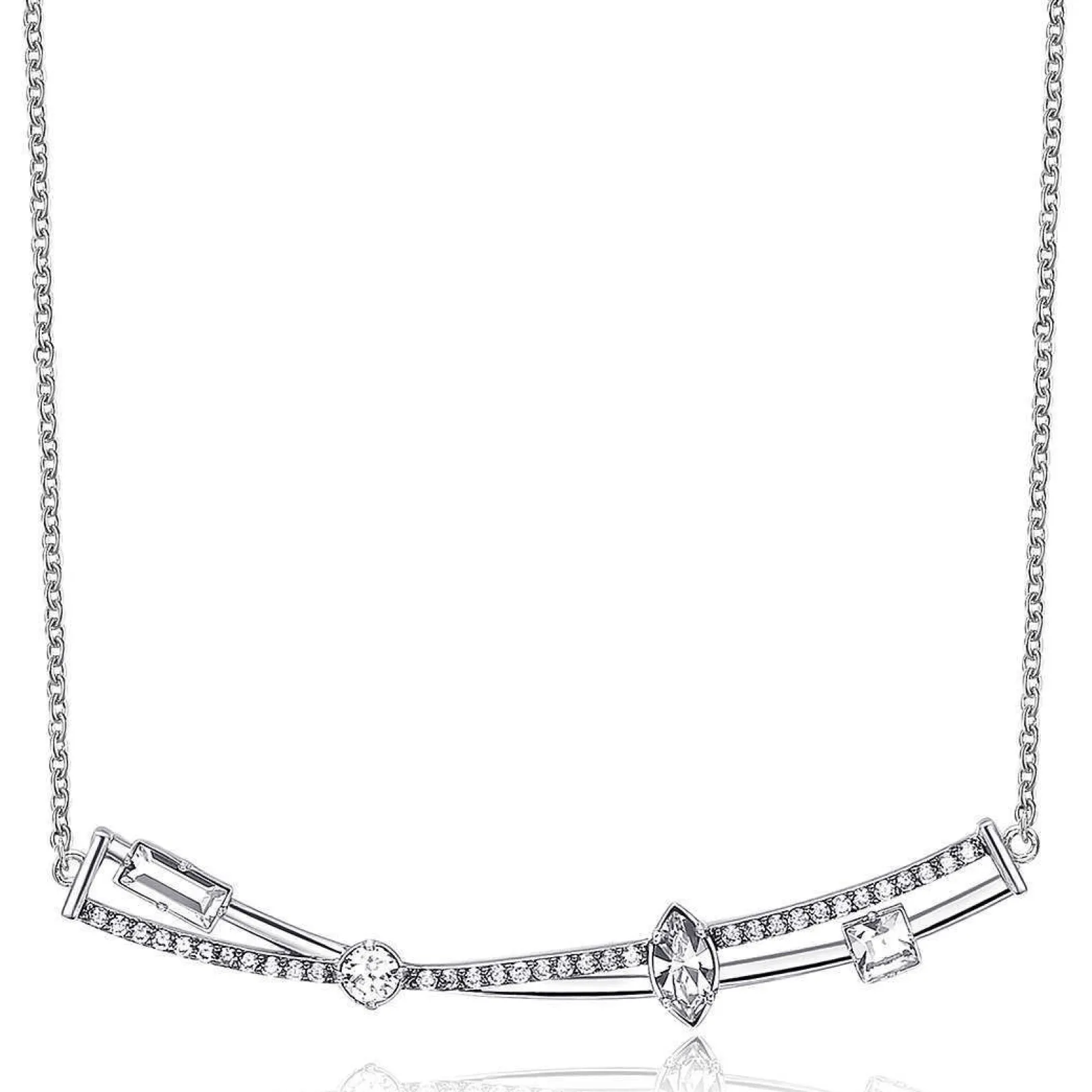 collana_donna_con_zirconi_0.webp Fashion Collana Donna Con Zirconi Silver Gioielli Affinity | BFF106 Donna Gioielli Moda Donna