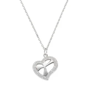 Clearance Collana Donna Croce Cuore Gioielli Amore | CLCUCRBBZ Donna Gioielli Moda Donna