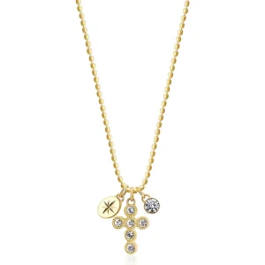 Clearance Collana Donna Croce Gioielli Chakra | BHKN061 Donna Gioielli Moda Donna