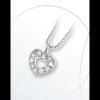 Sale Collana Donna Cuore In Oro Bianco E Diamanti Gioielli e Delucchi | CLN011329 Donna Gioielli Donna