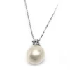 Best Collana Donna In Oro Bianco Diamanti E Perle Gioielli e Delucchi | CLNP11249 Donna Gioielli Donna