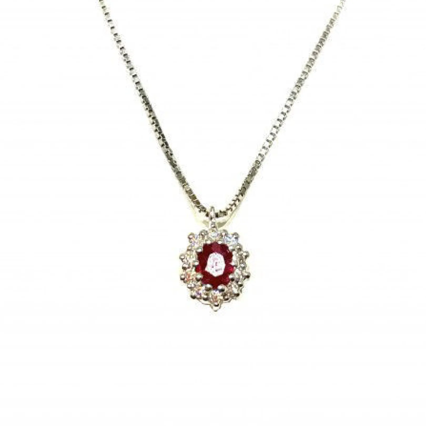 collana_donna_in_oro_bril_0.webp Clearance Collana Donna In Oro Brillanti E Rubino Gioielli E Delucchi | CLN009399 RB Donna Gioielli Donna