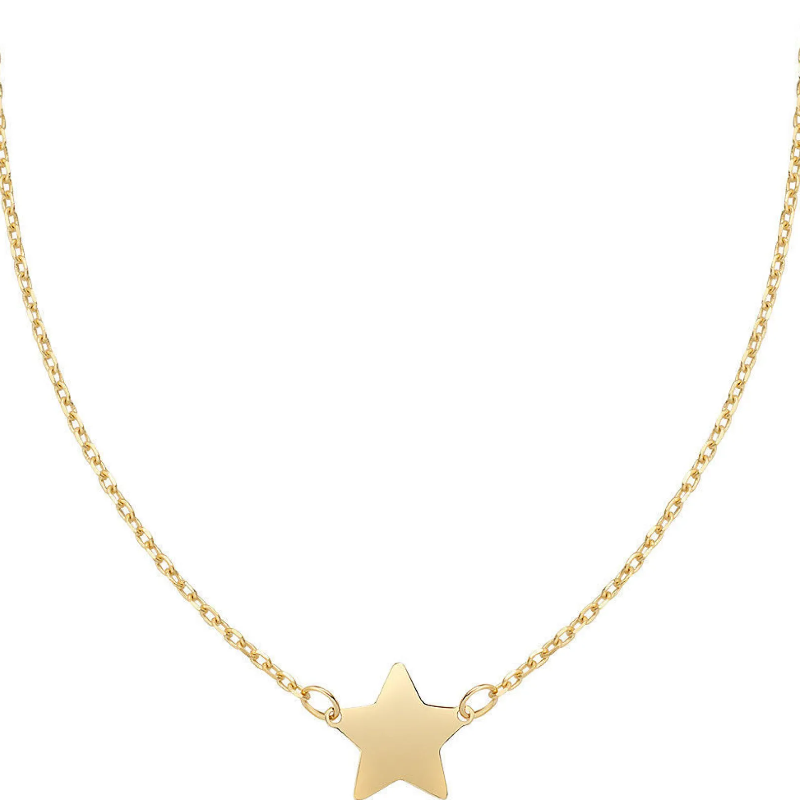 collana_donna_in_oro_con__0-3.webp Online Collana Donna In Oro Con Stella Gioielli | AU9CLSTG3 Donna Gioielli Moda Donna