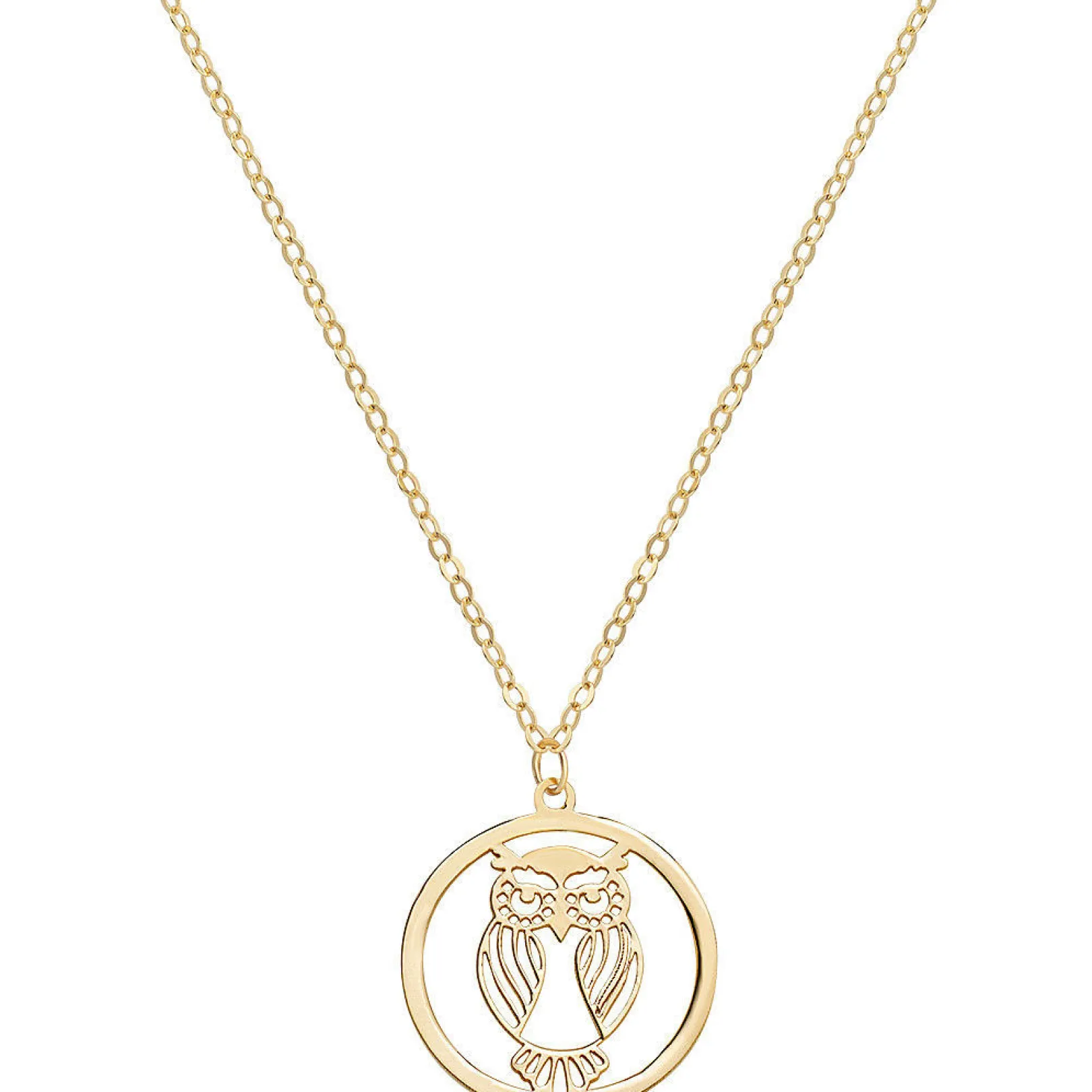 collana_donna_in_oro_con__0-4.webp New Collana Donna In Oro Con Gufo Gioielli | AU9CLGUG3 Donna Gioielli Moda Donna