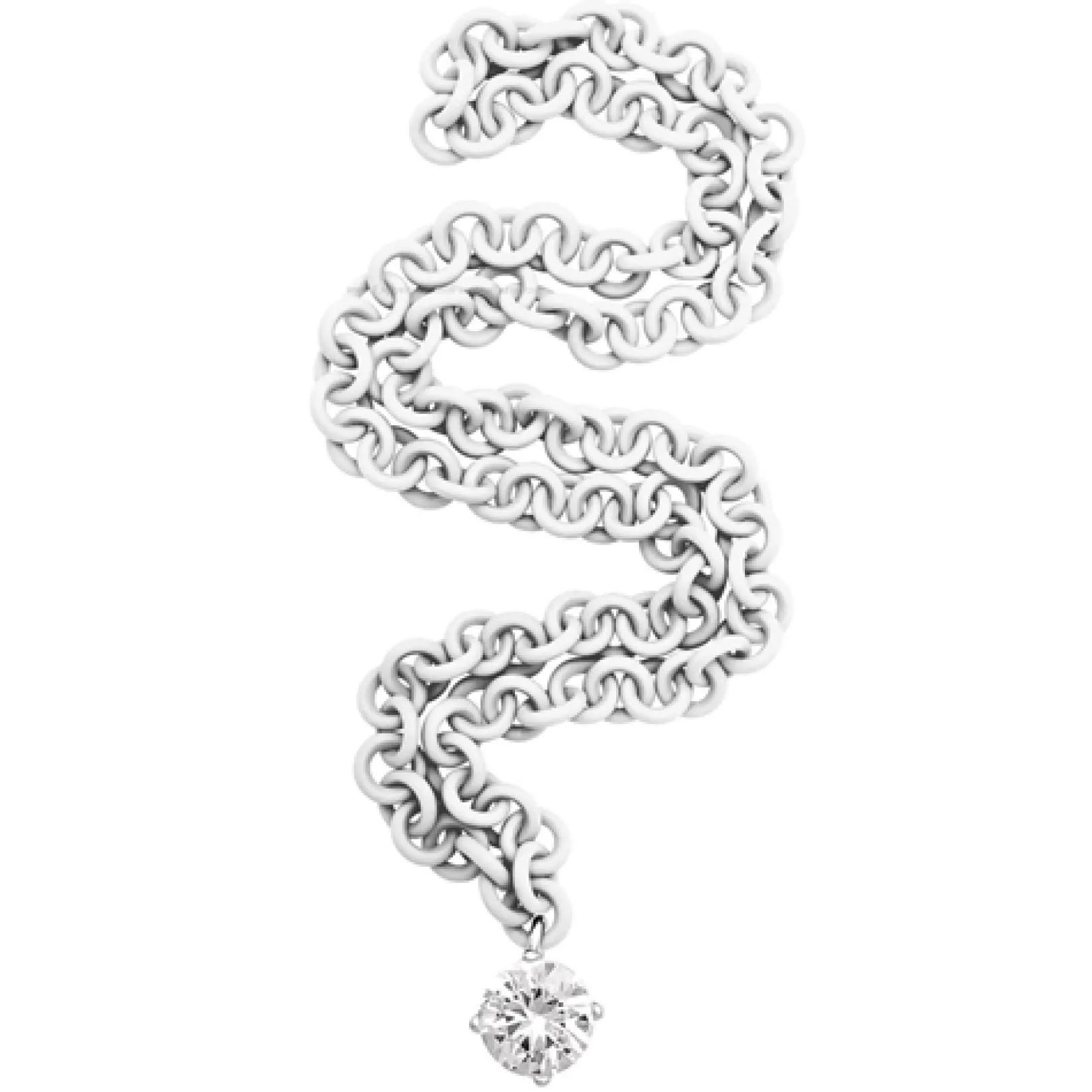 collana_donna_in_silicone_0.webp Online Collana Donna In Silicone Con Punto Luce Gioielli Objects | CL-51-2900 Donna Gioielli Moda Donna