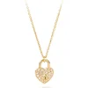 Clearance Collana Donna "Lucchetto" In Acciaio Con Cristalli Swarovski Gioelli | BPV08 Donna Gioielli Moda Donna