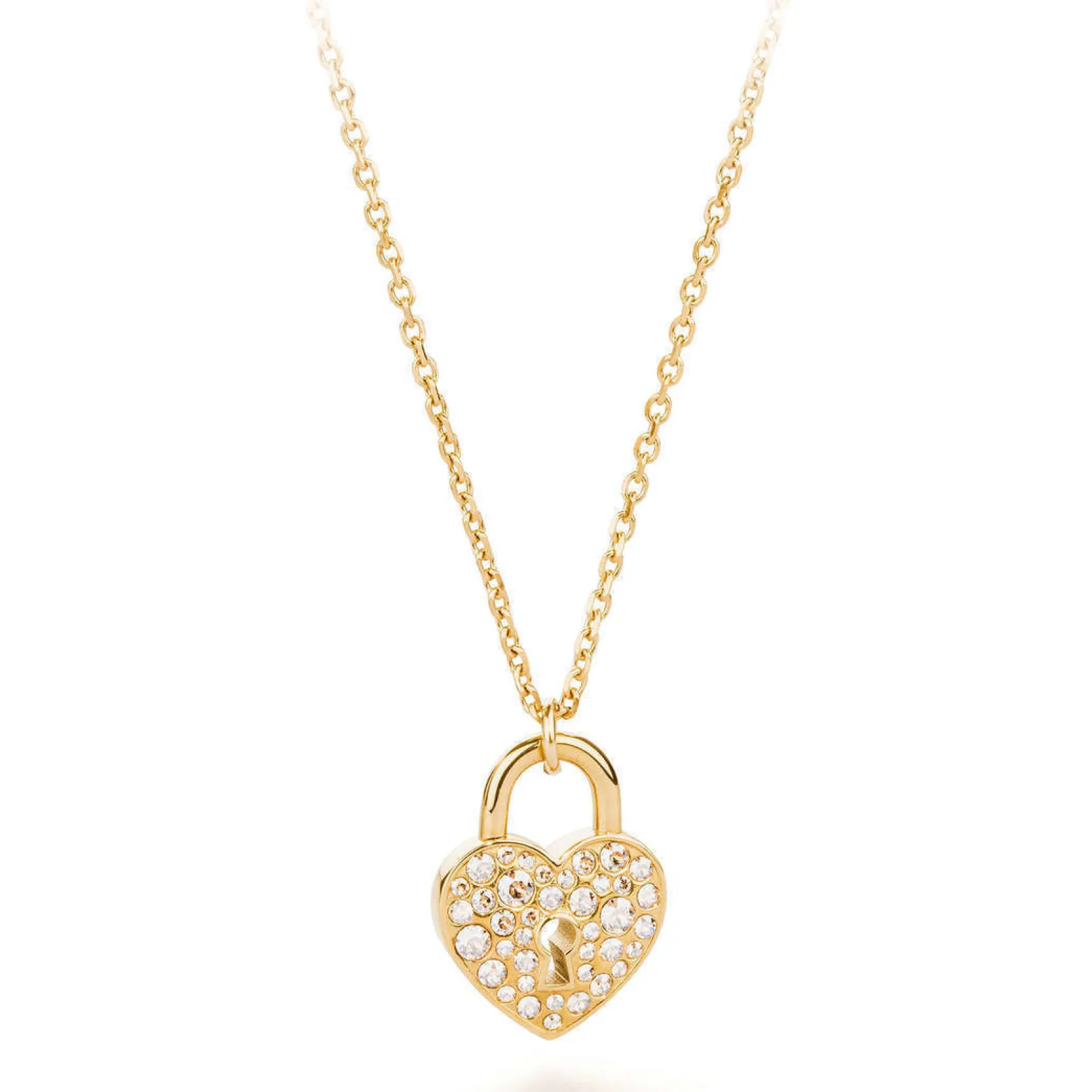 collana_donna_lucchetto_i_0-1.webp Clearance Collana Donna "Lucchetto" In Acciaio Con Cristalli Swarovski Gioelli | BPV08 Donna Gioielli Moda Donna