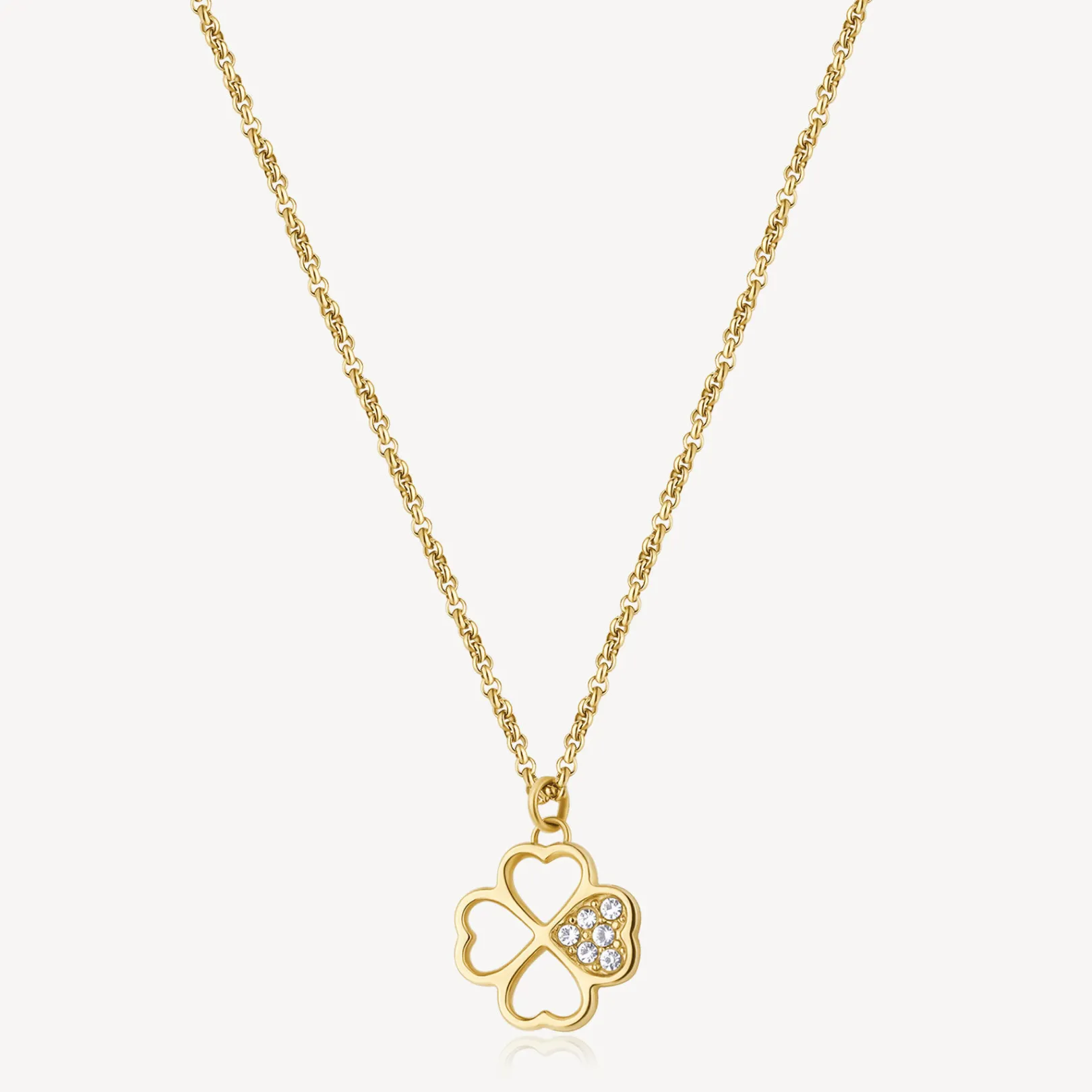 collana_donna_quadrifogli_0-1.webp Fashion Collana Donna Quadrifoglio Gioielli Chakra | BHKN092 Donna Gioielli Moda Donna