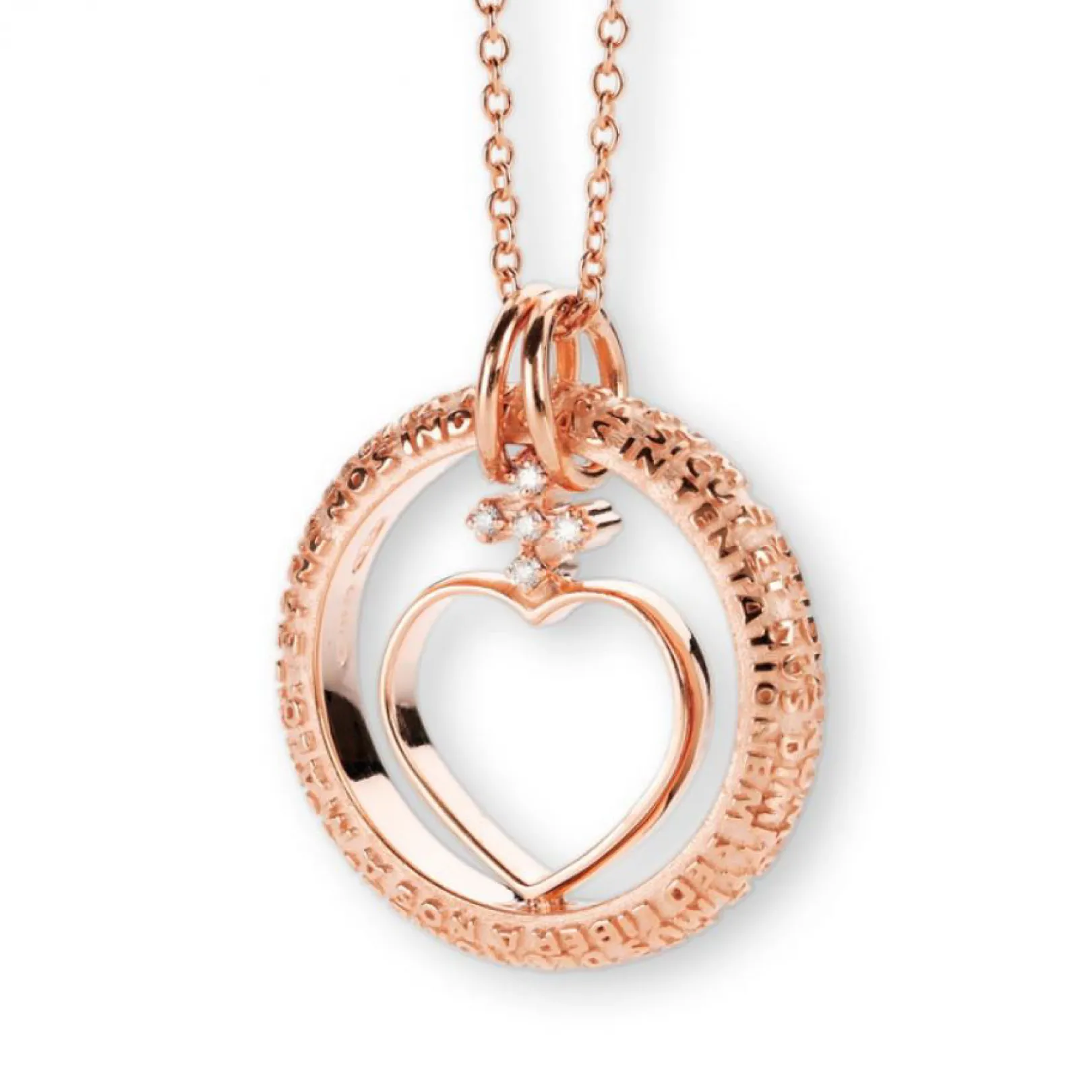 collana_donna_tuum_cor_in_0.webp Fashion Collana Donna Cor In Argento Rosato | TECB109XBDR Donna Gioielli Moda Donna