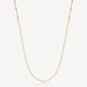 Discount Collana Essential Con Perle Di Conchiglie Rifinitura Dorata Brosway 560mm | BNL040 Donna Gioielli Moda Donna