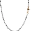 Sale Collana In Oro Bianco E Oro Rosè | EC508BR-50 Uomo Gioielli Uomo