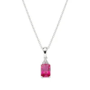 Clearance Collana Princess Con Zirconi Rubino E Bianchi | CLBABBRZ Donna Gioielli Moda Donna