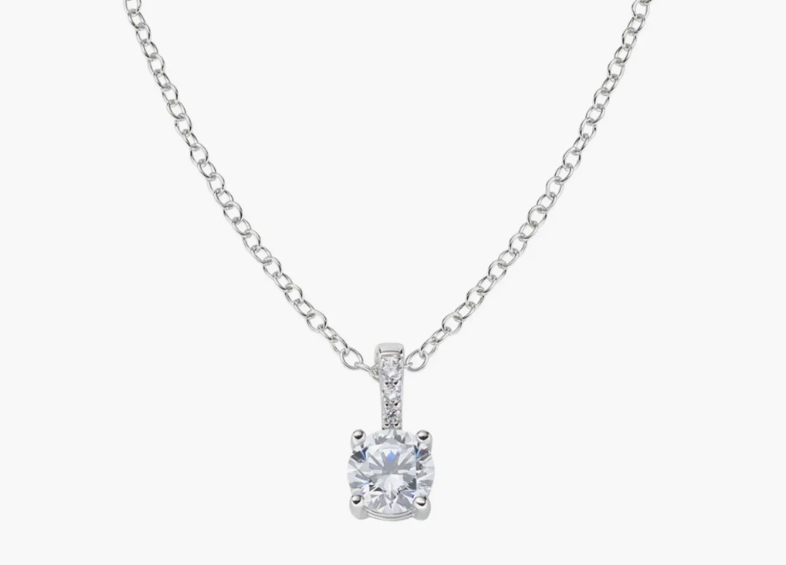collana_punto_luce_bianco_0.webp Outlet Collana Punto Luce Bianco | CLCIPBBBZ Donna Gioielli Moda Donna