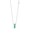 Outlet Collana Decò in Oro Biaco con Diamanti e Smeraldi | P10FM001/SM Donna Gioielli Donna