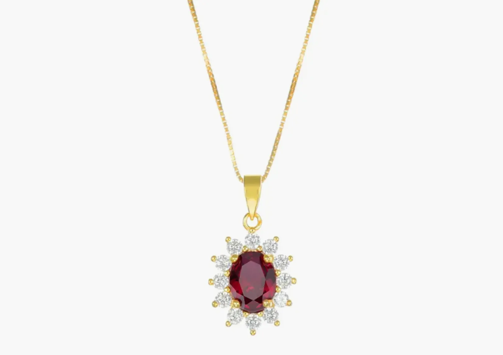 collana_royal_lady_dorata_0-2.webp Online Collana Royal Lady Dorata con Zircone Rubino | CLLDGGBR Donna Gioielli Moda Donna