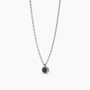 Discount Collana Uomo Con Pendente Zircone Nero Gioielli | 553574 Uomo Gioielli Moda Uomo