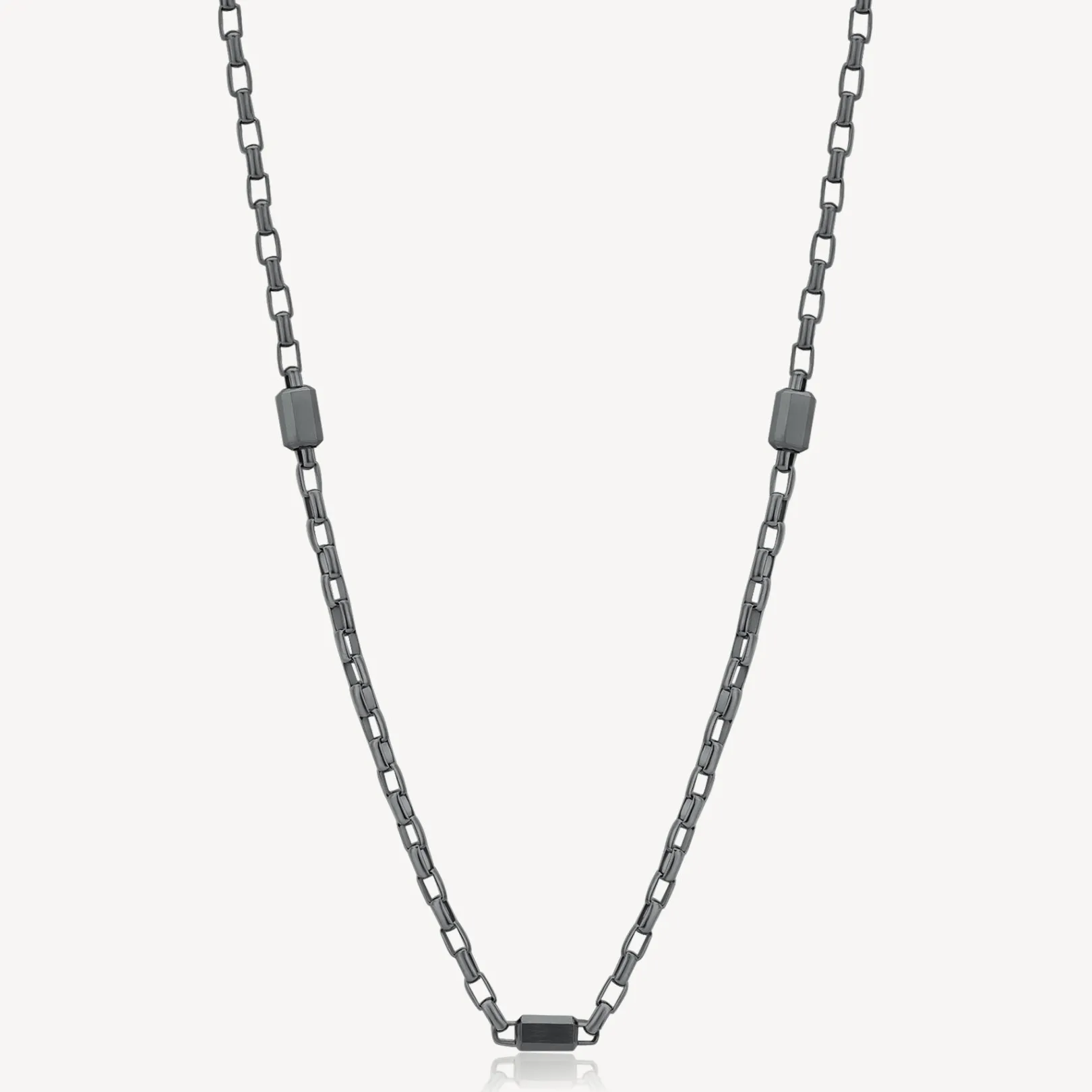 collana_uomo_in_acciaio_c_0.webp Hot Collana Uomo In Acciaio Colore Rutenio Logan | BOA03 Uomo Gioielli Moda Uomo | Idee Regalo