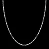 Fashion Collana Solo Maglia In Argento Con Dettagli In Ceramica Gioielli | ESC054-N Uomo Gioielli Moda Uomo