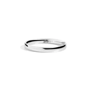 Discount Fede Nuziale In Oro Bianco E Diamante Anniversary | W14FS001/BH Fedi Nuziali