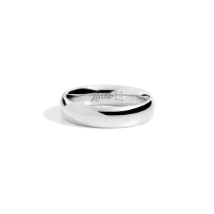 Sale Fede Nuziale In Oro Bianco E Diamante Anniversary | W14FL001/BH Fedi Nuziali