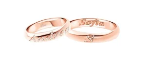 Discount Fedi Nuziali Con Nome in Oro Rosa | 3110DR Fedi Nuziali