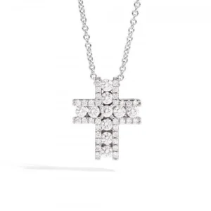 Outlet Girocollo Croce In Oro E Diamanti Gioielli De-cò |  P10CR845/D-45 Donna Gioielli Donna