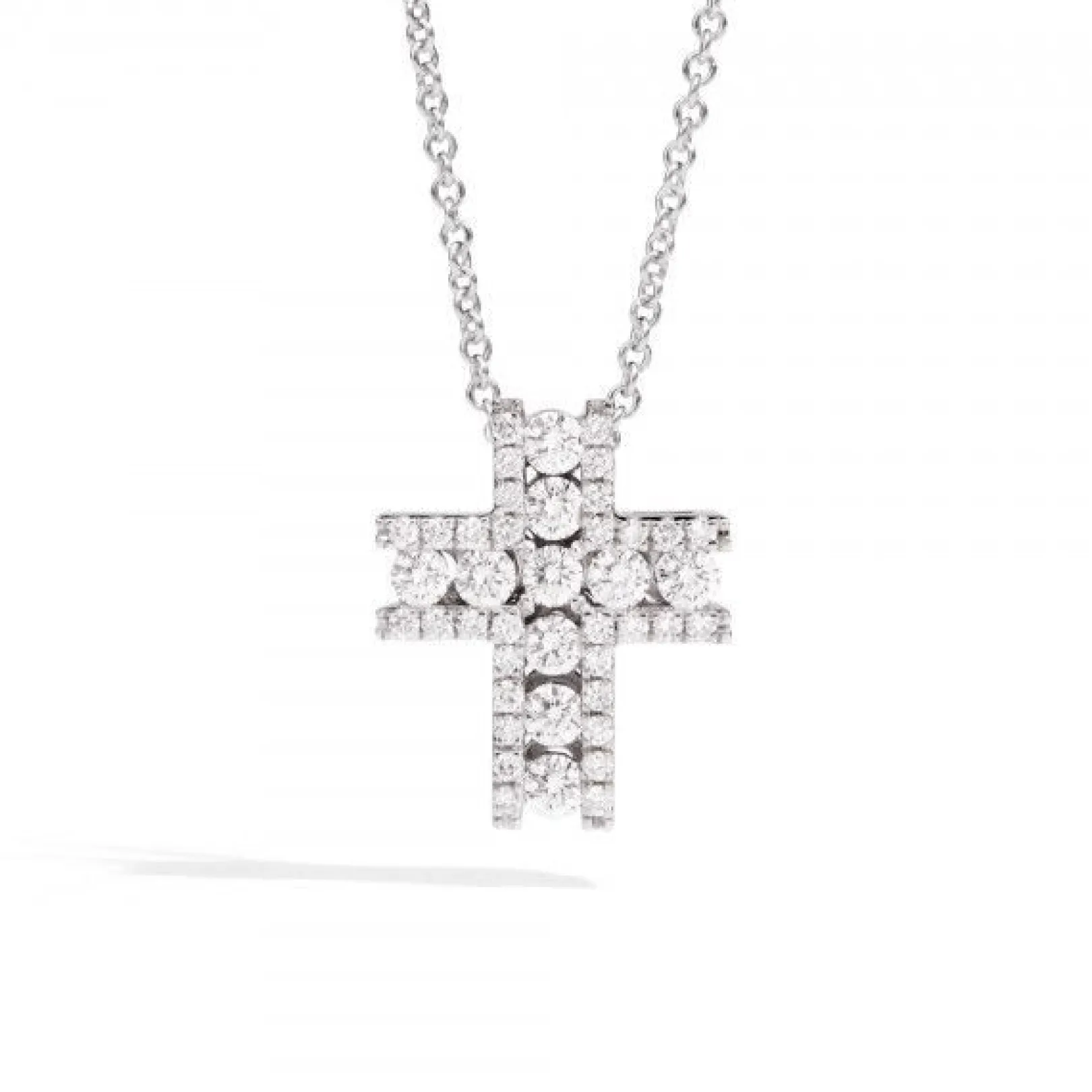 girocollo_croce_in_oro_e__0.webp Outlet Girocollo Croce In Oro E Diamanti Gioielli De-cò | P10CR845/D-45 Donna Gioielli Donna