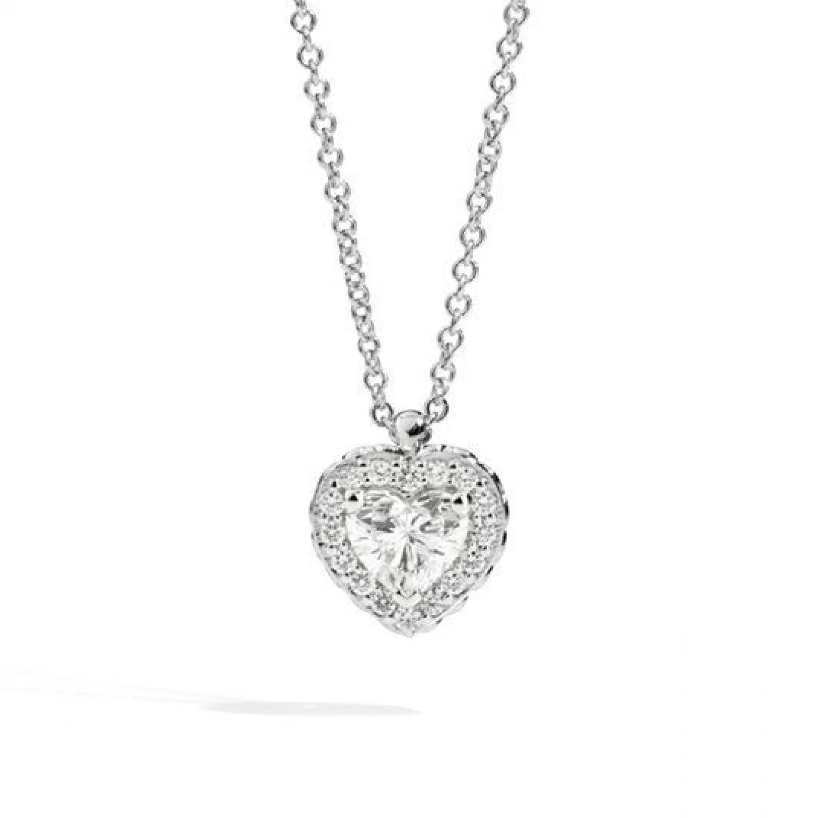 girocollo_cuore_in_oro_bi_0.webp Clearance Girocollo Cuore In Oro Bianco e Diamanti Gioielli | P67SC002/023-45 Donna Gioielli Donna