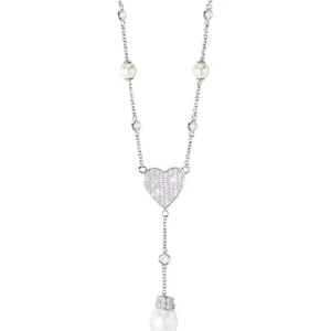 Clearance Girocollo Donna Cuore Con Perle Gioielli | 253127 Donna Gioielli Moda Donna