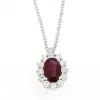 New Girocollo Donna Rubino E Diamanti Gioielli | P79CC001/RB035-45 Donna Gioielli Donna