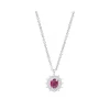Online Girocollo Donna Rubino E Diamanti Gioielli | P79CC015/RB030-45 Donna Gioielli Donna