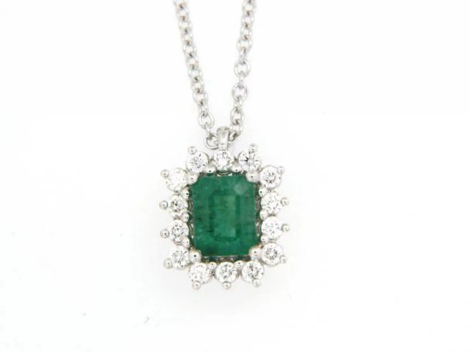 girocollo_donna_smeraldo__0-1.webp Hot Girocollo Donna Smeraldo E Diamanti Gioielli | P79CC038/SM030-45 Donna Gioielli Donna