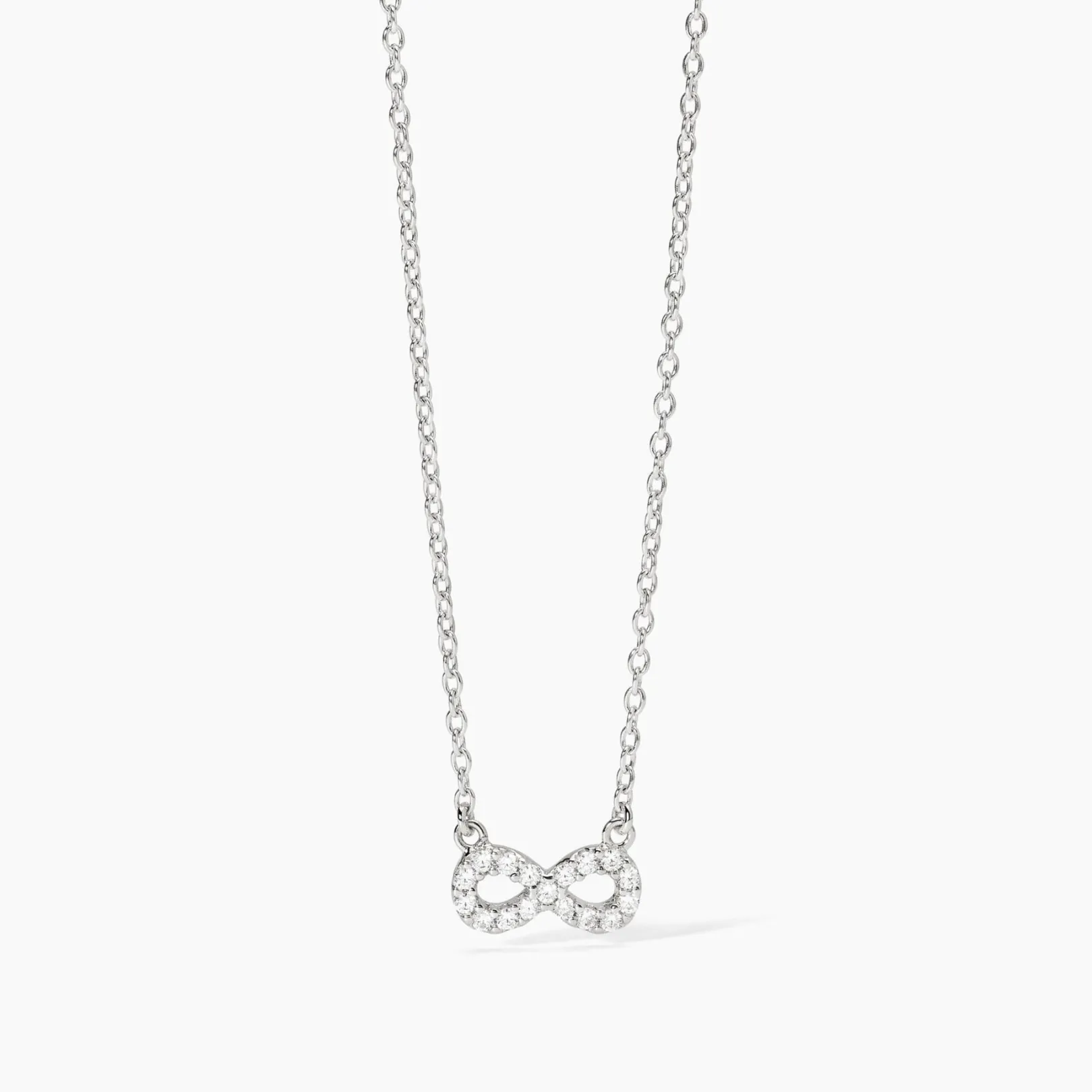 girocollo_in_argento_con__0-1.webp Discount Girocollo In Argento Con Ciondolo Infinito Gioielli | 553654 Donna Gioielli Moda Donna